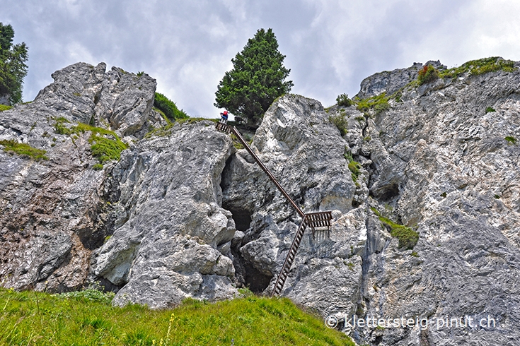 Klettersteig Flims - Pinut - 2-te Stufe