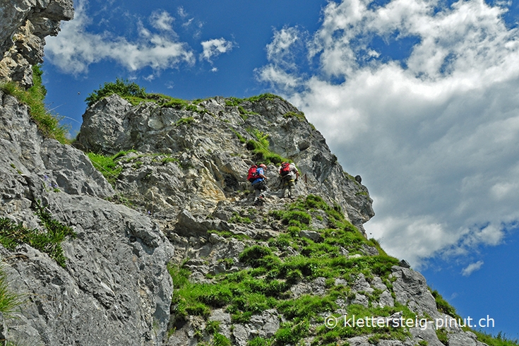Ausstieg aus dem Klettersteig Pinut (Flims)